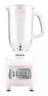 LICUADORA TAURUS GRANITE 4 VEL VASO DE VIDRIO 1 LT  400W BLANCO
