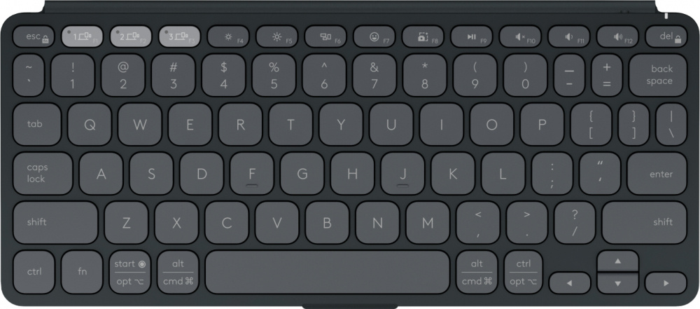 Teclado Logitech Keys To Go 2 75%, Inalámbrico, Bluetooth, Gris, Inglés