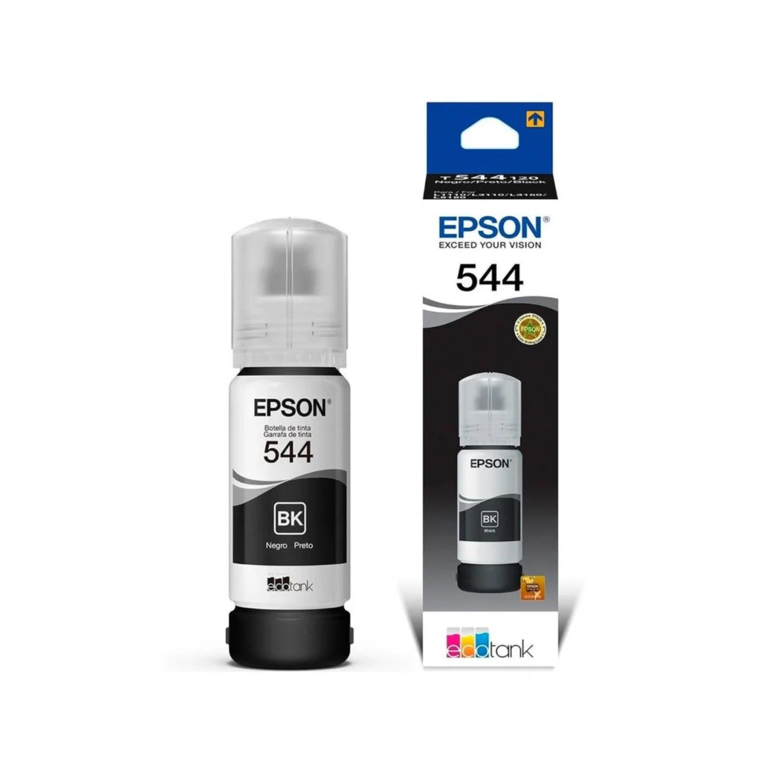 Tinta Epson T544-AL 65ml EcoTank L110/L3110/L3150/L5190 Color Negro