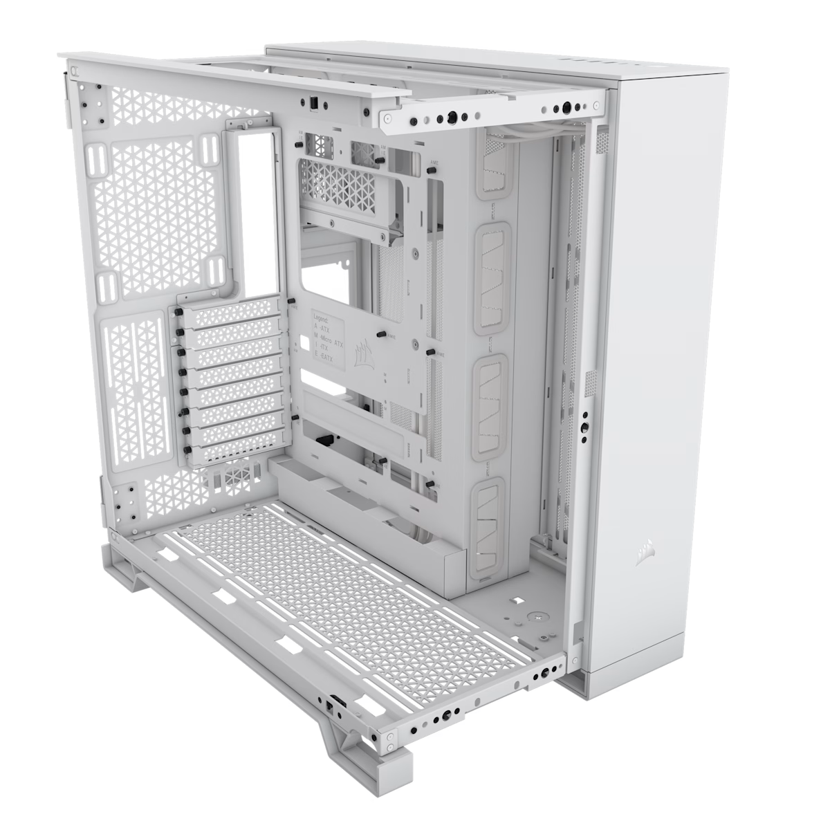 GABINETE CORSAIR AIRFLOW 6500D BLANCO S/FUENTE CRISTAL M-ITX CC-9011260-WW