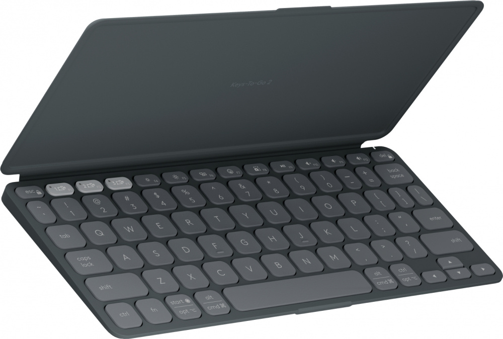 Teclado Logitech Keys To Go 2 75%, Inalámbrico, Bluetooth, Gris, Inglés