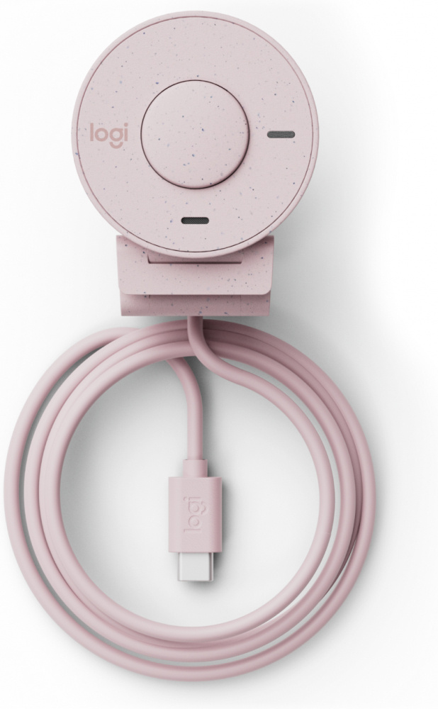 Logitech Webcam Brio 300, 2MP, 1920 x 1080 Pixeles, USB-C, Rosa