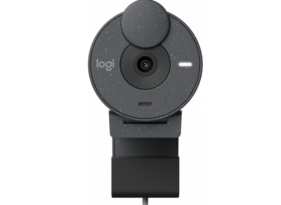 Logitech Webcam Brio 300, 2MP, 1920 x 1080 Pixeles, USB-C, Grafito. 