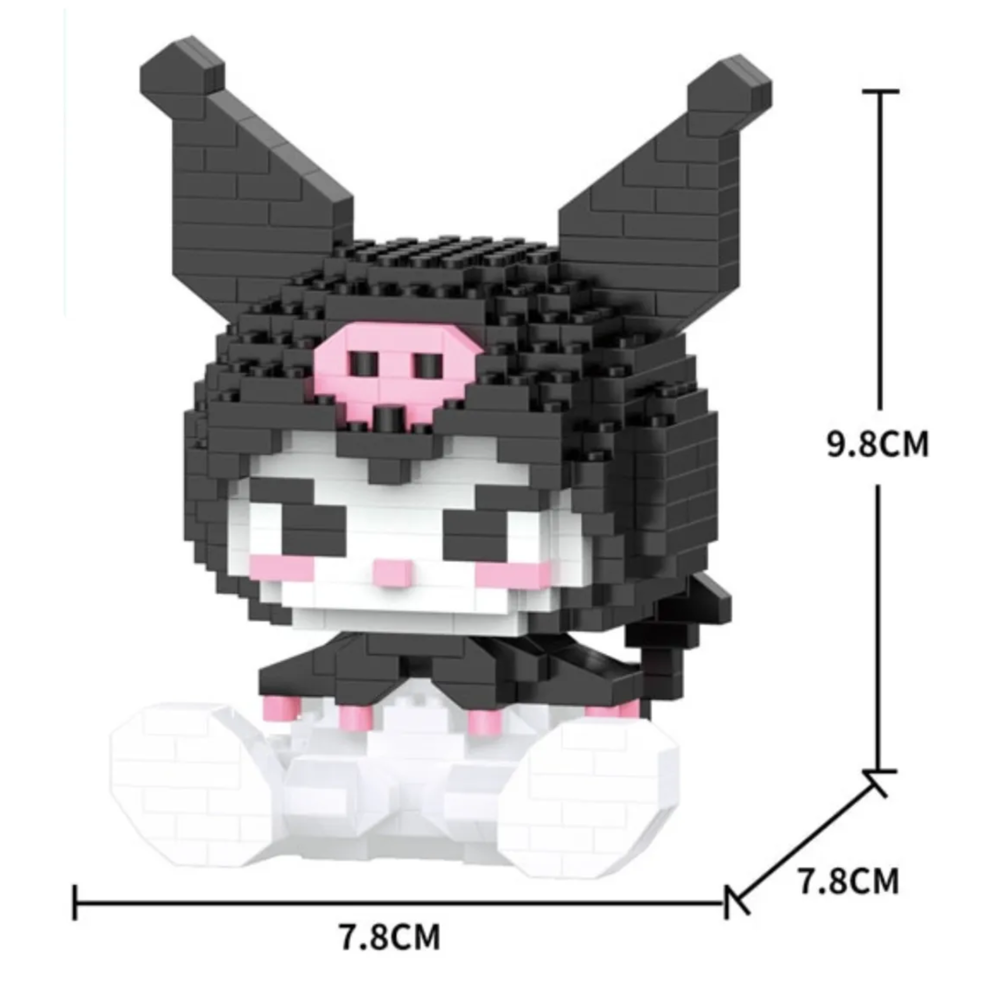 Set Mini Bloques Armables Sanrio Kuromi , y Melody Figura (Kuromi)