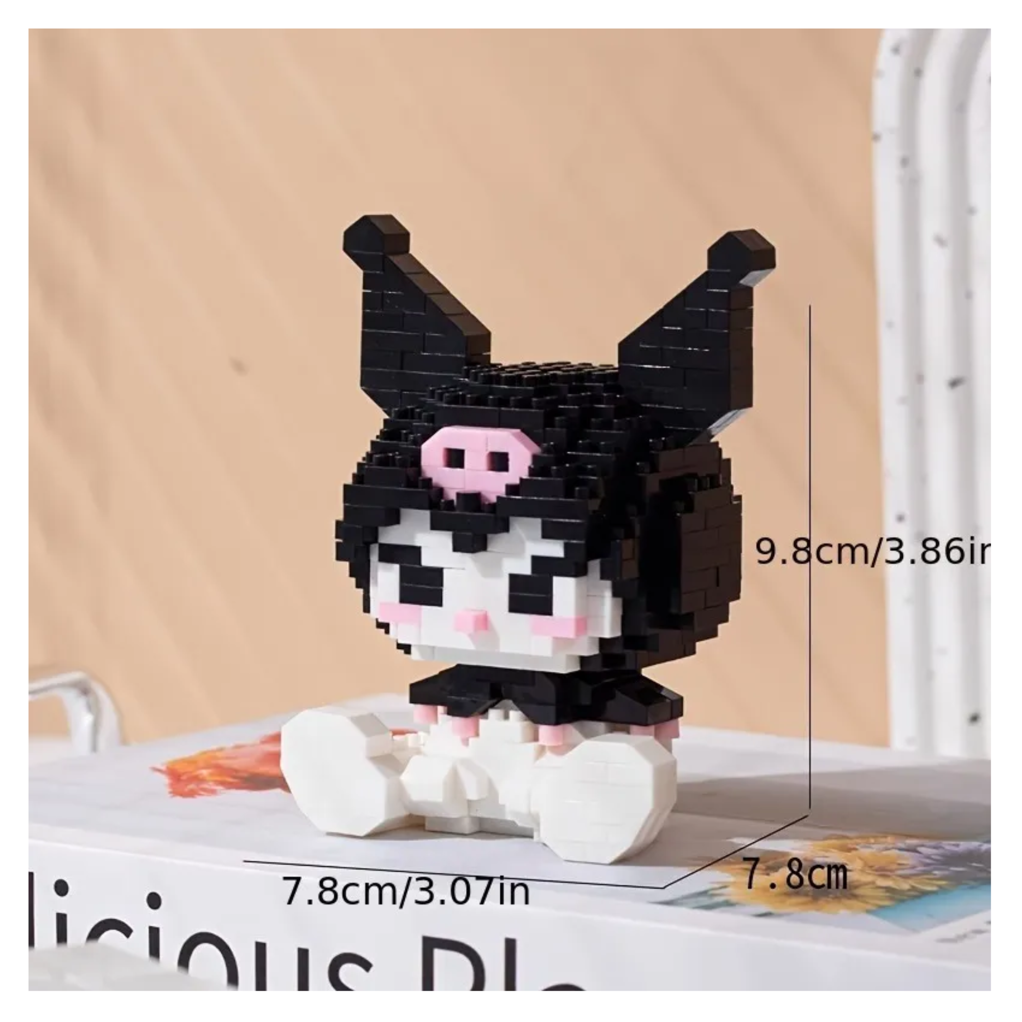 Set Mini Bloques Armables Sanrio Kuromi , y Melody Figura (Kuromi)