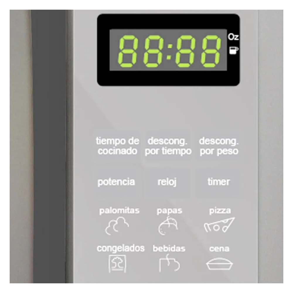 Horno Microondas Mabe 0.7 pies HMM70SEJ Plata 700W Compacto