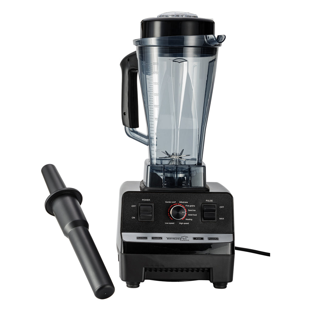 LICUADORA TIMCO LICX010 VITAMIN PRO 2L 10 VELOCIDADES 8 CUCHILLAS VASO DE PLASTICO NEGRA