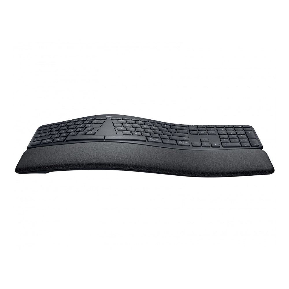 Teclado Logitech Ergo K860, Inalámbrico, RF Wireless/Bluetooth, Negro (Español). 