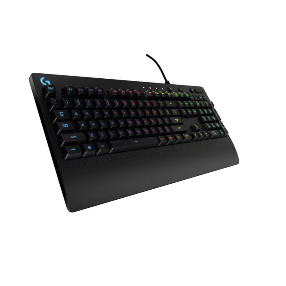 Teclado Gamer Logitech G213 Prodigy LED RGB, Alámbrico, Negro, (Inglés)