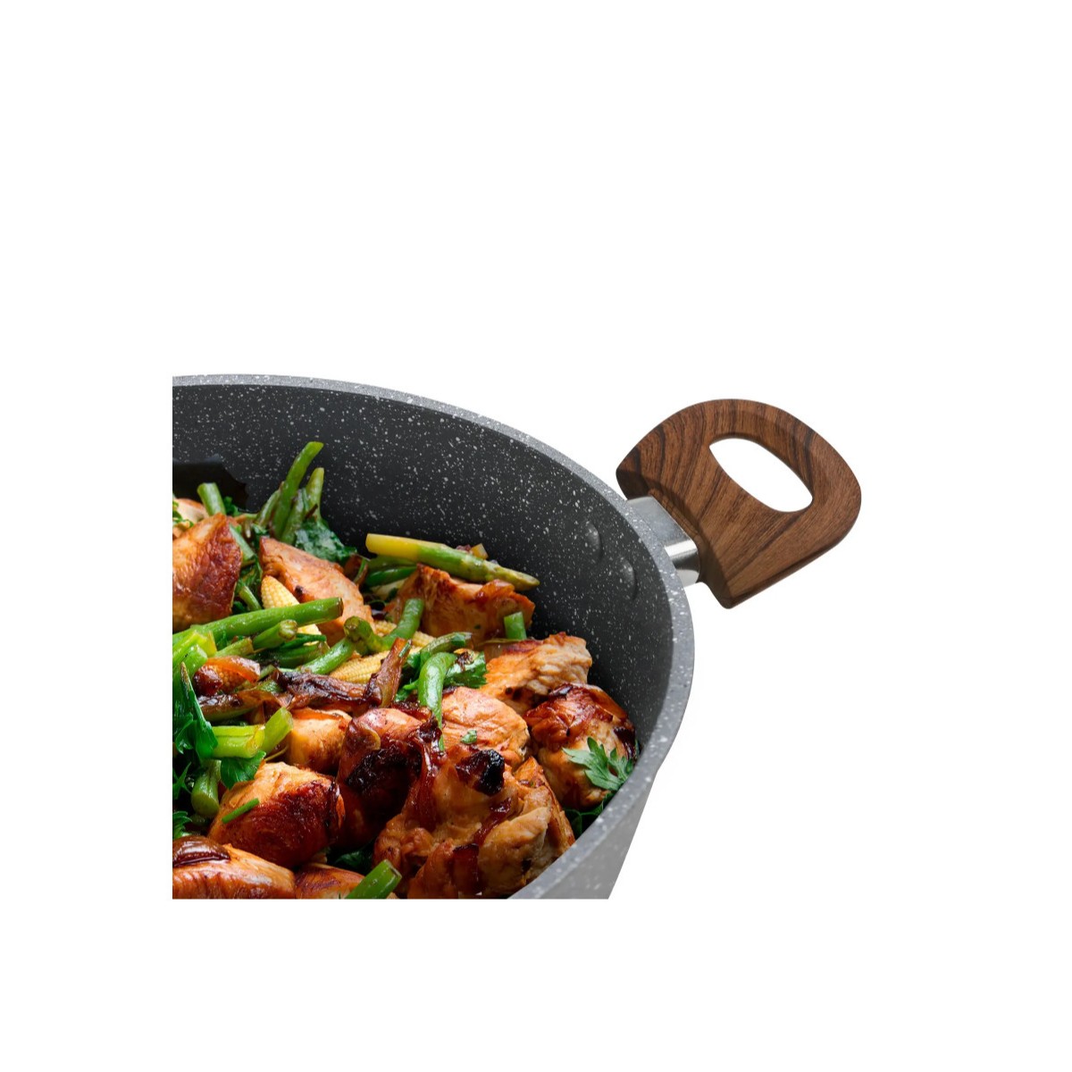 Cacerola Premium MasterChef Granite+ Gris MA-CAS-45GW