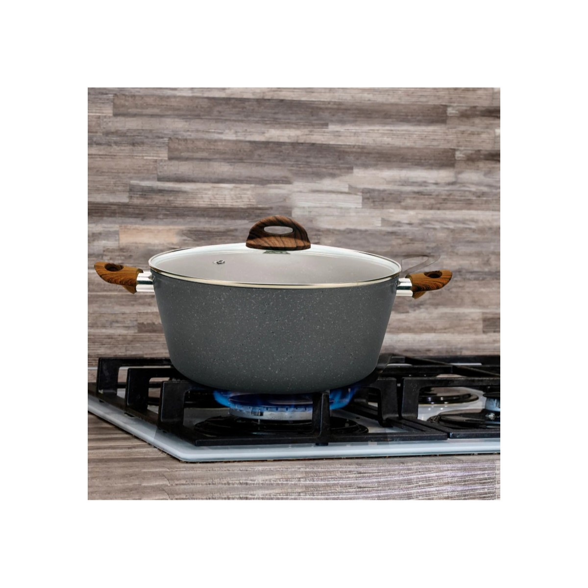 Cacerola Premium MasterChef Granite+ Gris MA-CAS-45GW