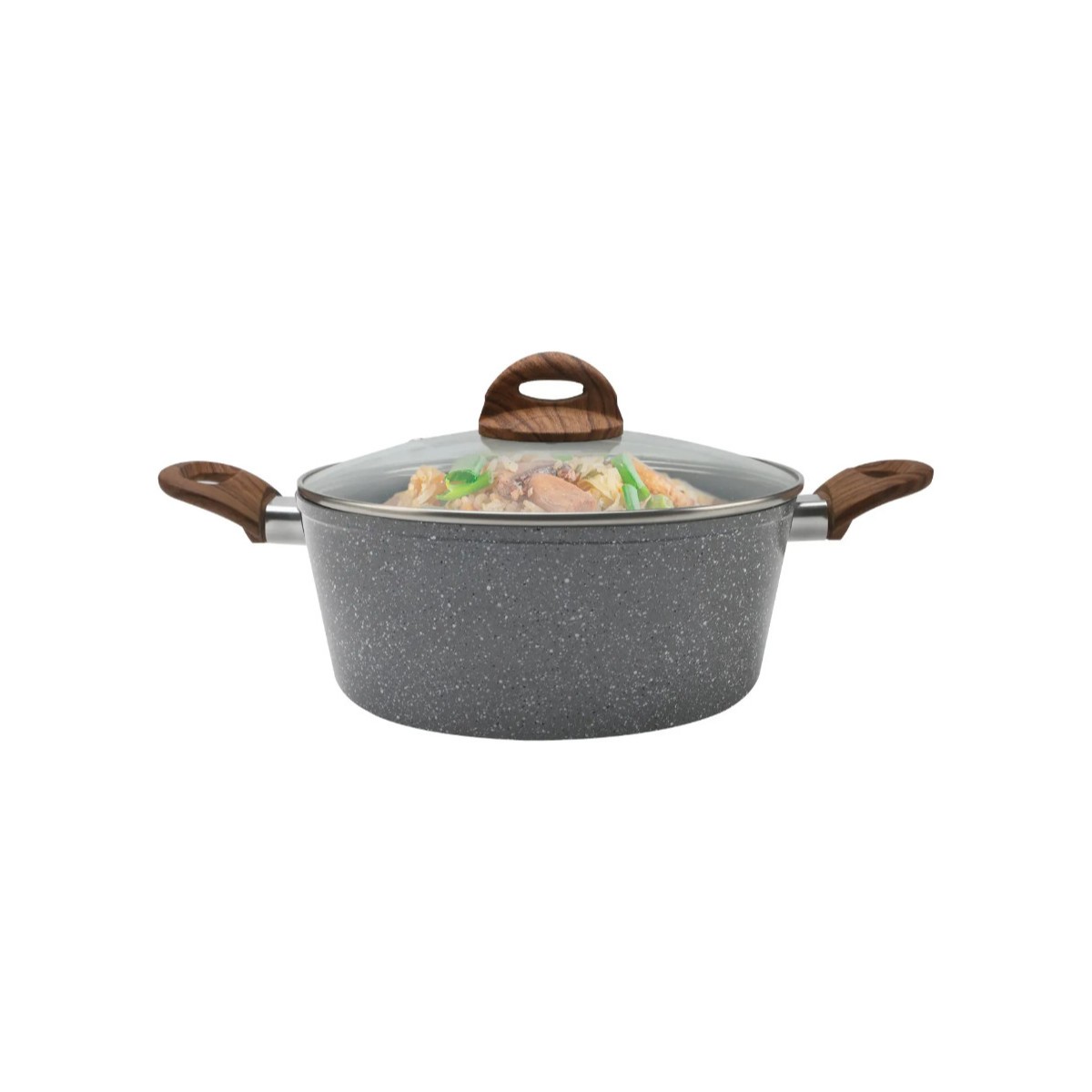 Cacerola Premium MasterChef Granite+ Gris MA-CAS-45GW