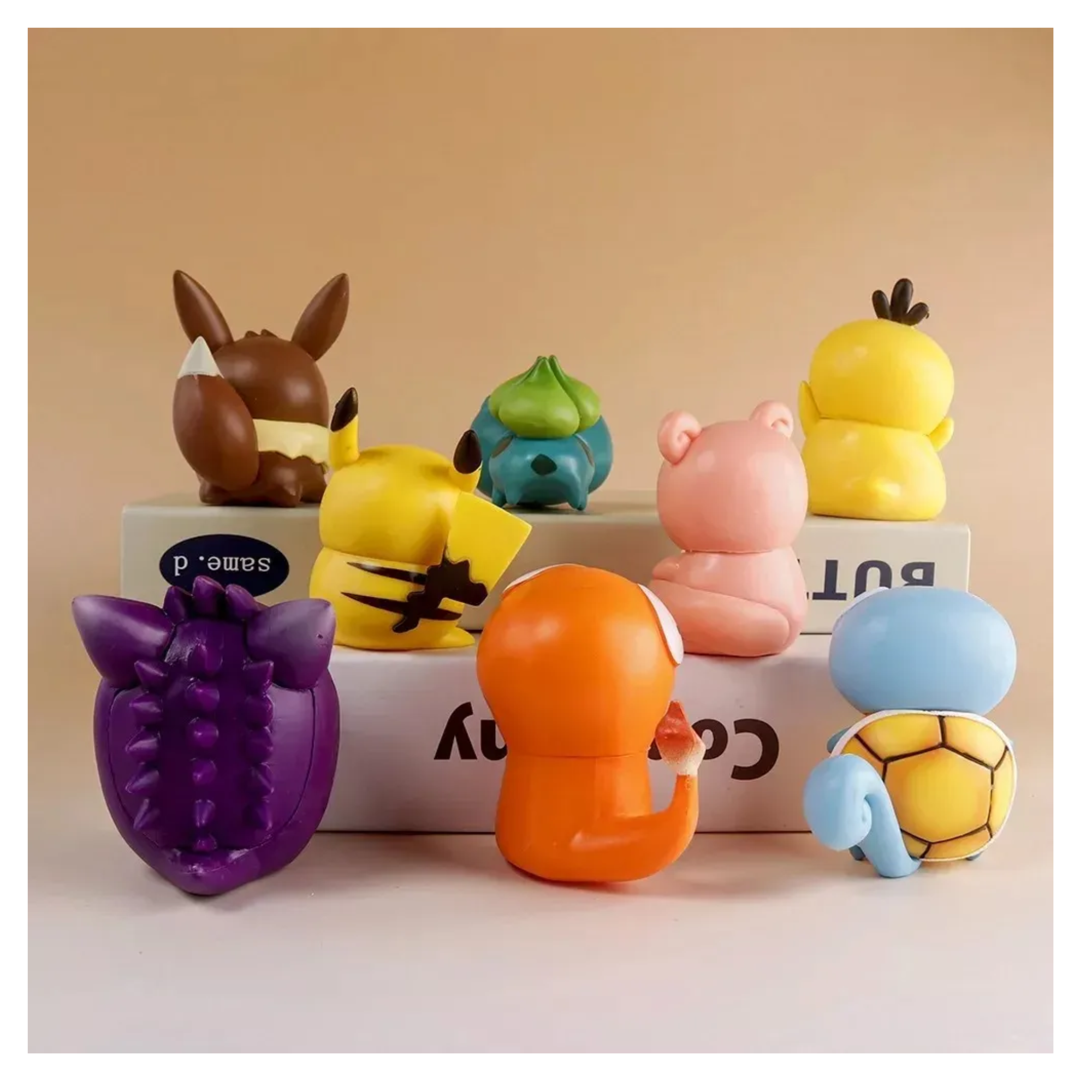 Mr Gadgets Set 8 Figuras Pokemon Silly Dumb Pikachu Muñecos Gengar