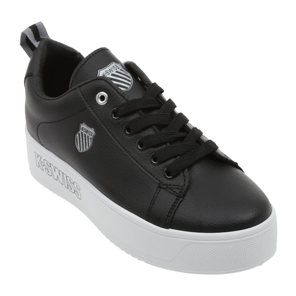 Tenis K-Swiss TRINITY PLATFORM Para Mujer Color Negro