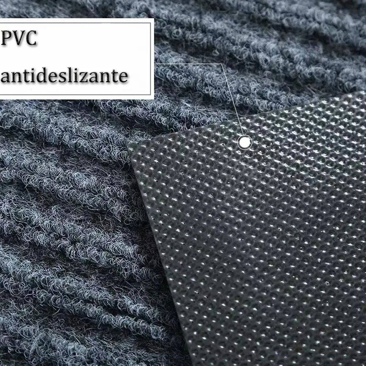 Par Tapetes De Bienvenida Antideslizantes Para Puerta Hogar Gris Acero