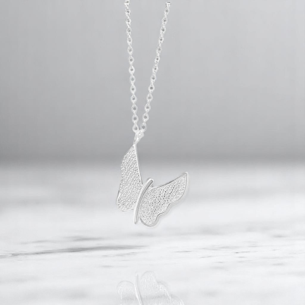 Gargantilla de Mariposa de 45cm en Plata .925 + Obsequio