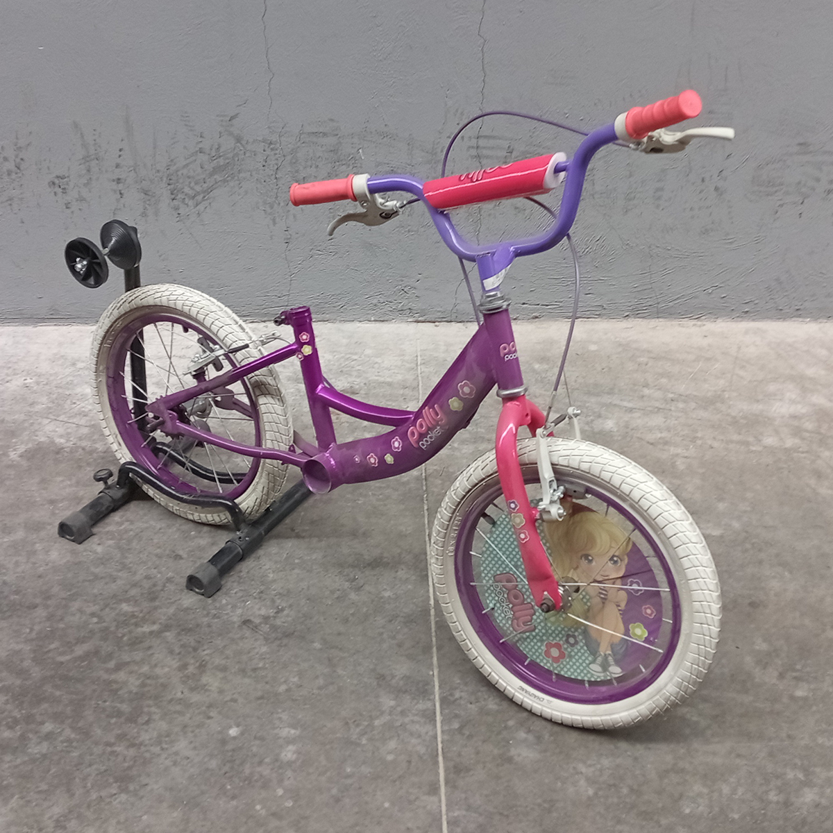 Bicicleta Veloci Reacondicionado Polly Pocket R16 Morado