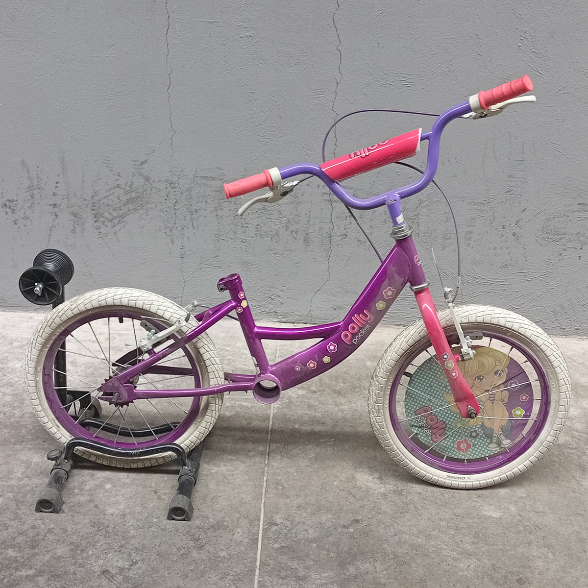 Bicicleta Veloci Reacondicionado Polly Pocket R16 Morado