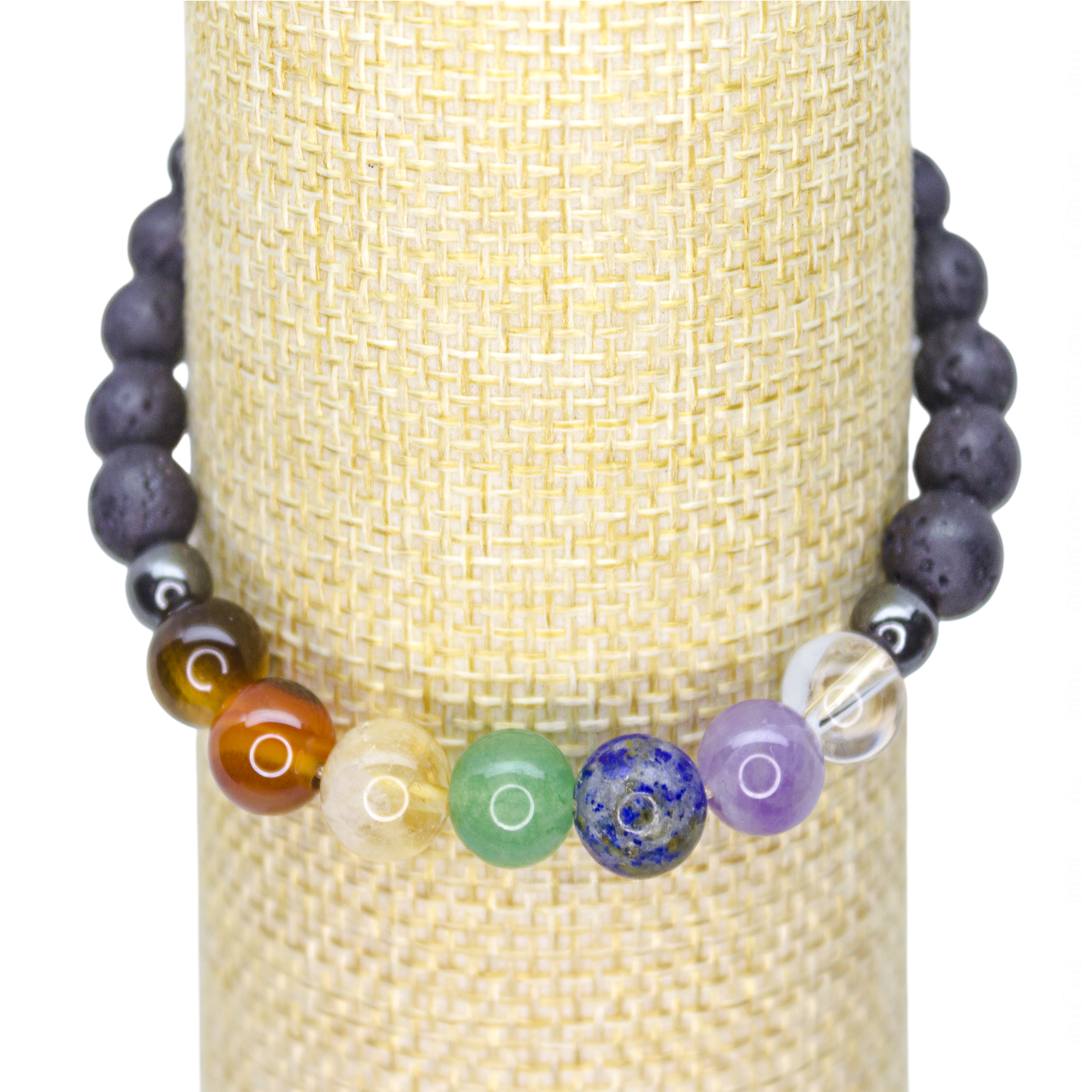Pulsera hombre 7 Chakras Con cuarzos Naturales