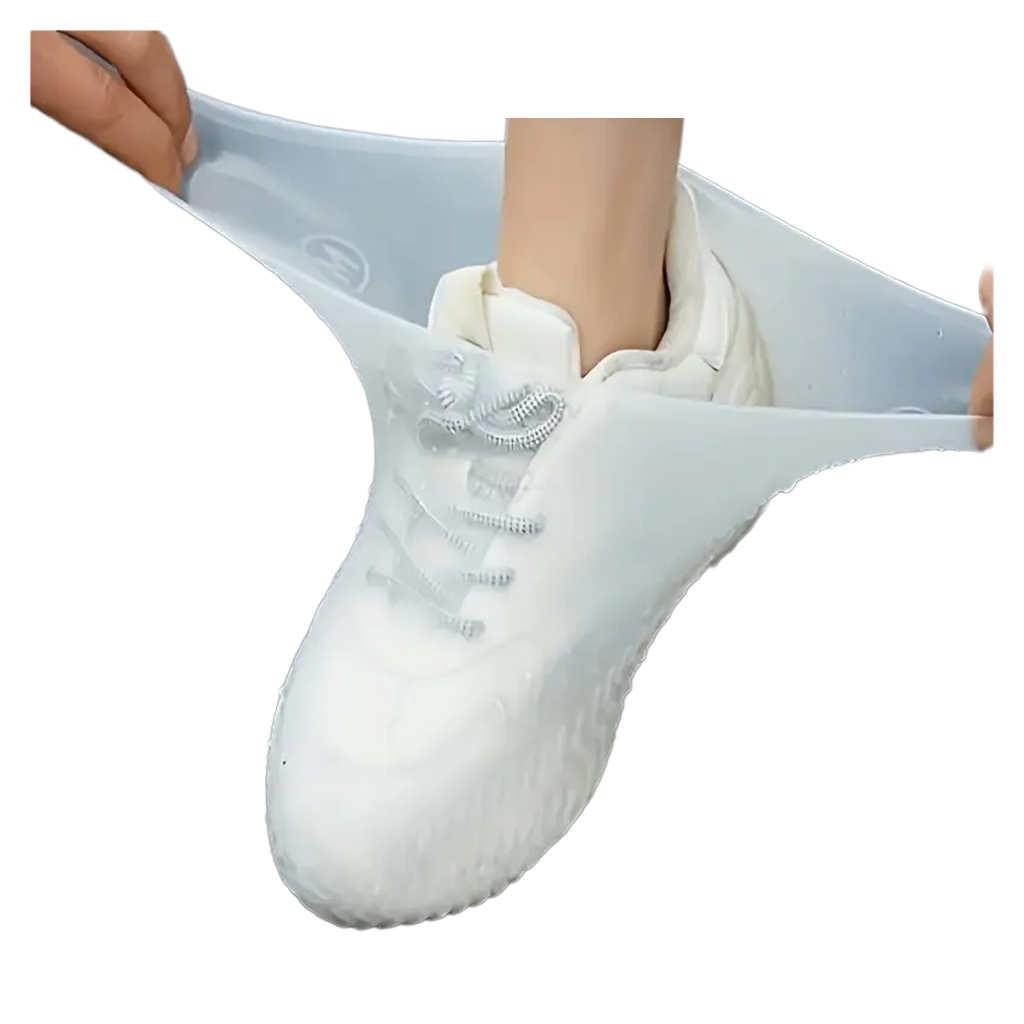 Cubrecalzado Para Lluvia Impermeable de Silicona, Tenis Zapatos y Botas, Protector Antideslizante