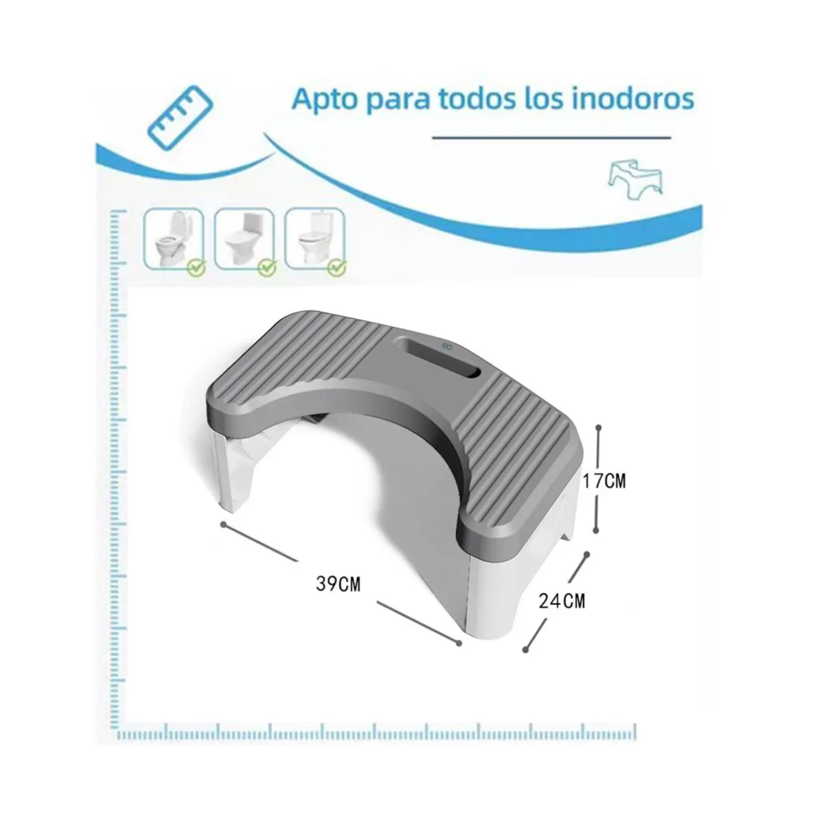 Escalón Pedal Del Inodoro Del Baño Mejora Postura