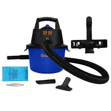 ASPIRADORA KOBLENZ WD25 MA DE BOTE SECO/MOJADO CAP 2.5 GAL NEGRO CON AZUL
