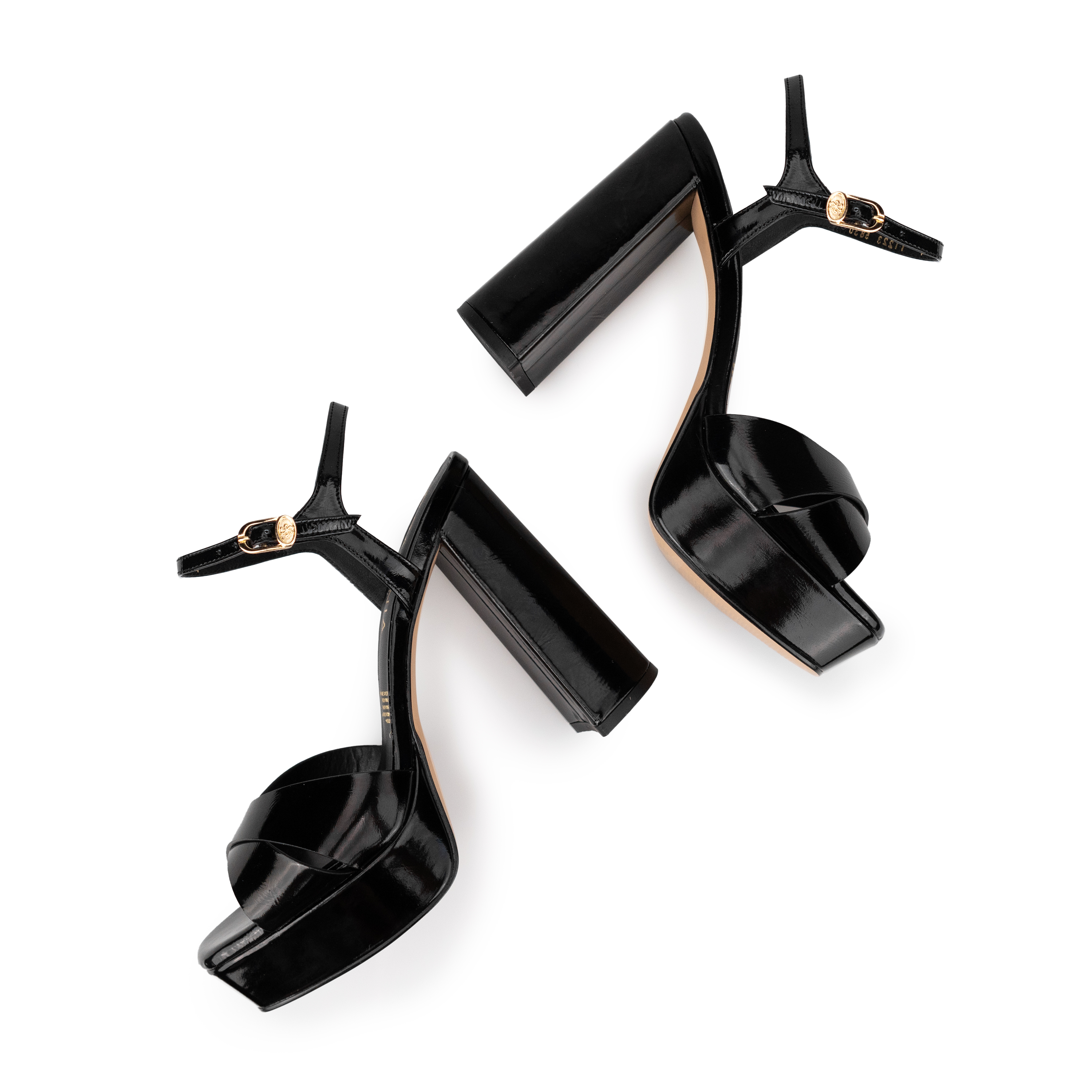 Tacones De Plataforma Para Mujer De Piel Davenia Mod. Aurora Negro