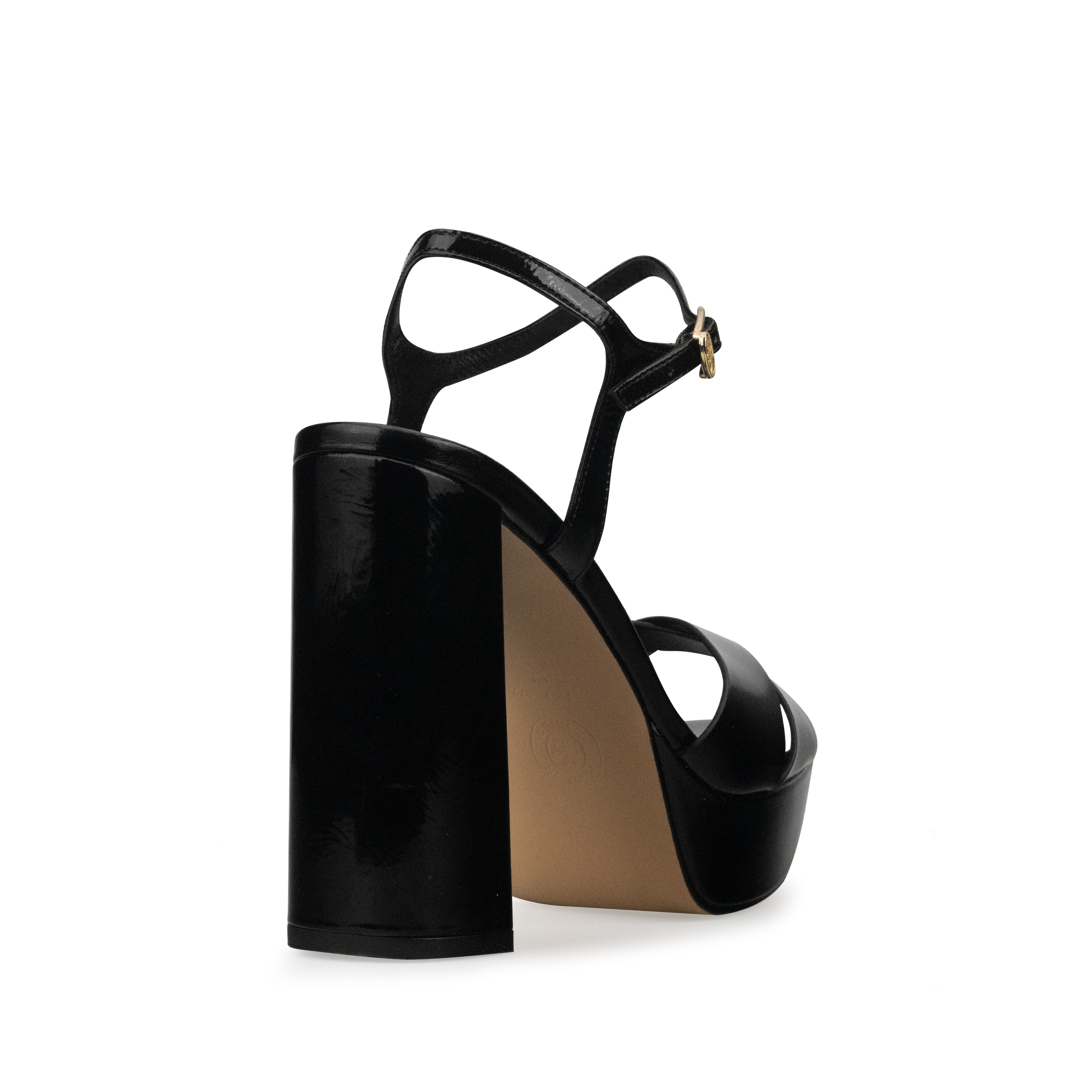 Tacones De Plataforma Para Mujer De Piel Davenia Mod. Aurora Negro