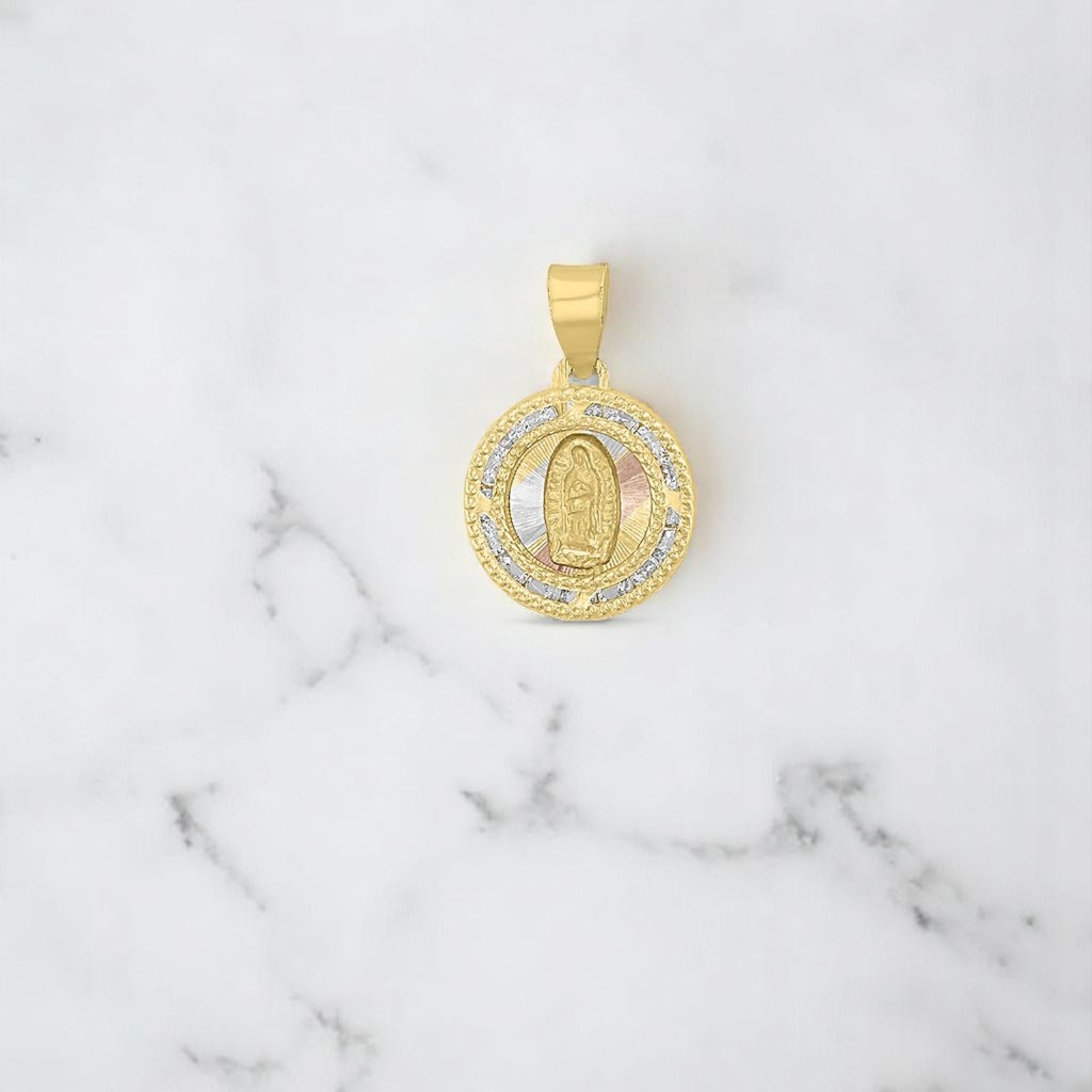 Medalla Mini Guadalupe Elaborado En Oro De 10 K
