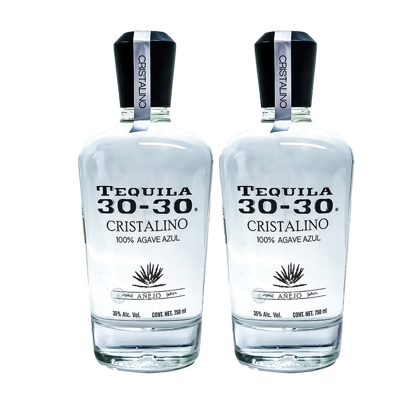 Duo Pack Tequila 30-30 Añejo Cristalino 750ml