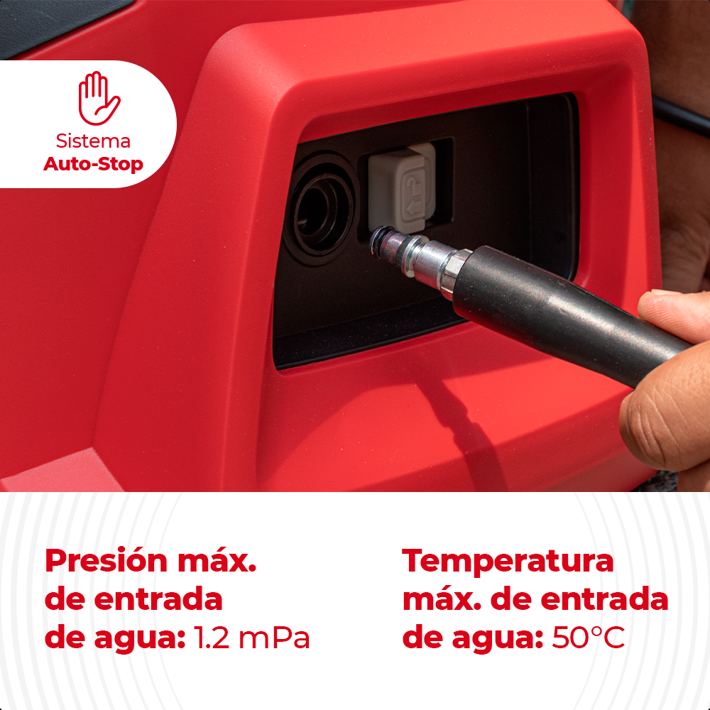 Hidrolavadora Eléctrica Energizer Presión 130bar 1600w 7l/mi