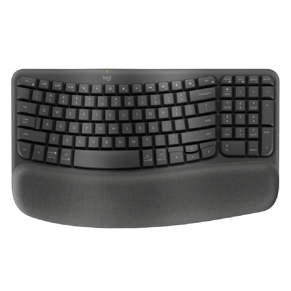 Teclado Logitech Wave Keys, Inalámbrico, Bluetooth, Grafito (Español). 
