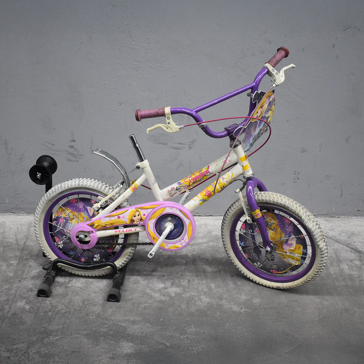 Bicicleta Veloci Reacondicionado Rapunzel R16 Blanca