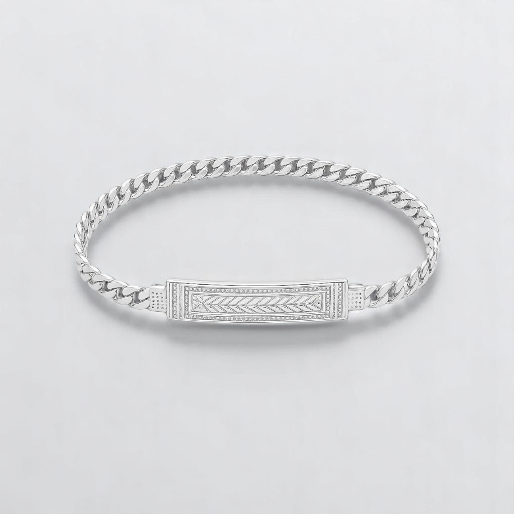 Esclava para niño(a) Valentina Diamantada 14cm  en Plata .925 