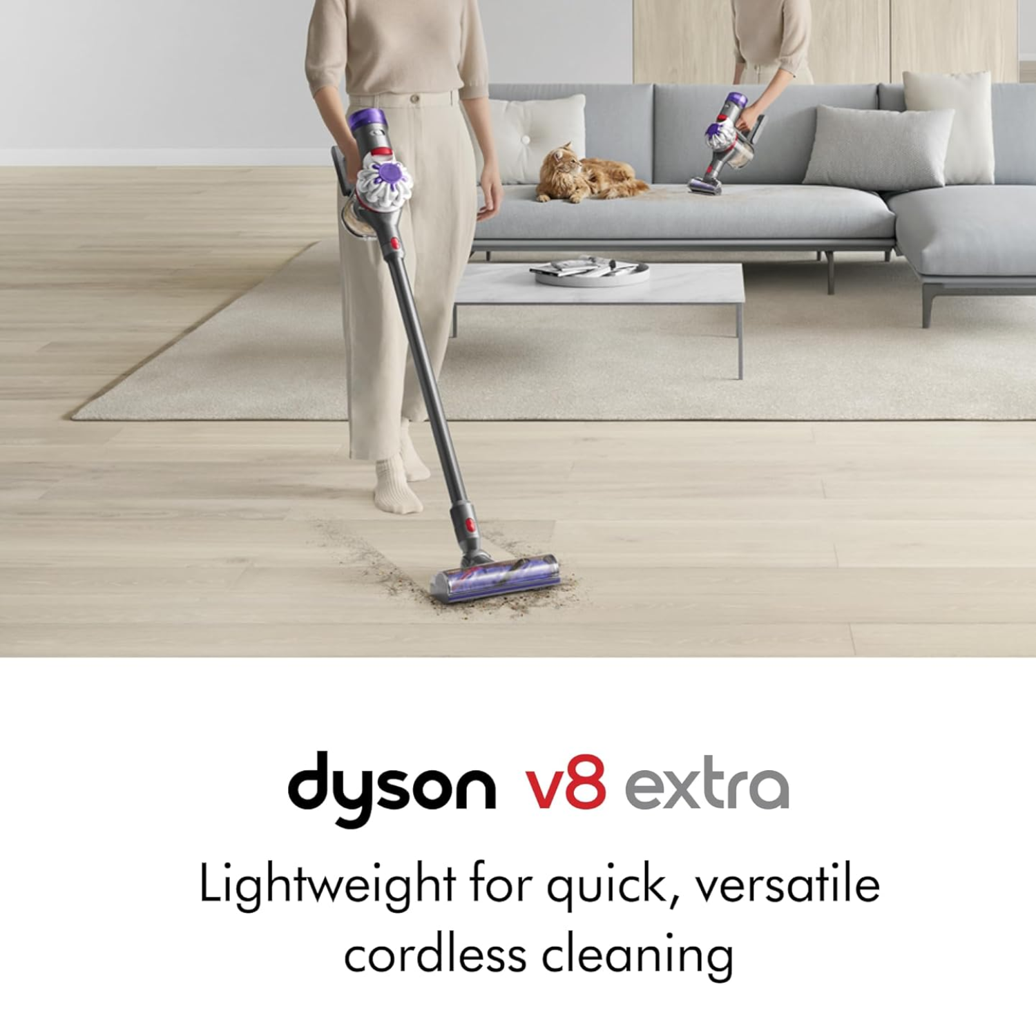 Aspiradora Dyson V8 Origin Inalámbrica 2 en 1, Purple