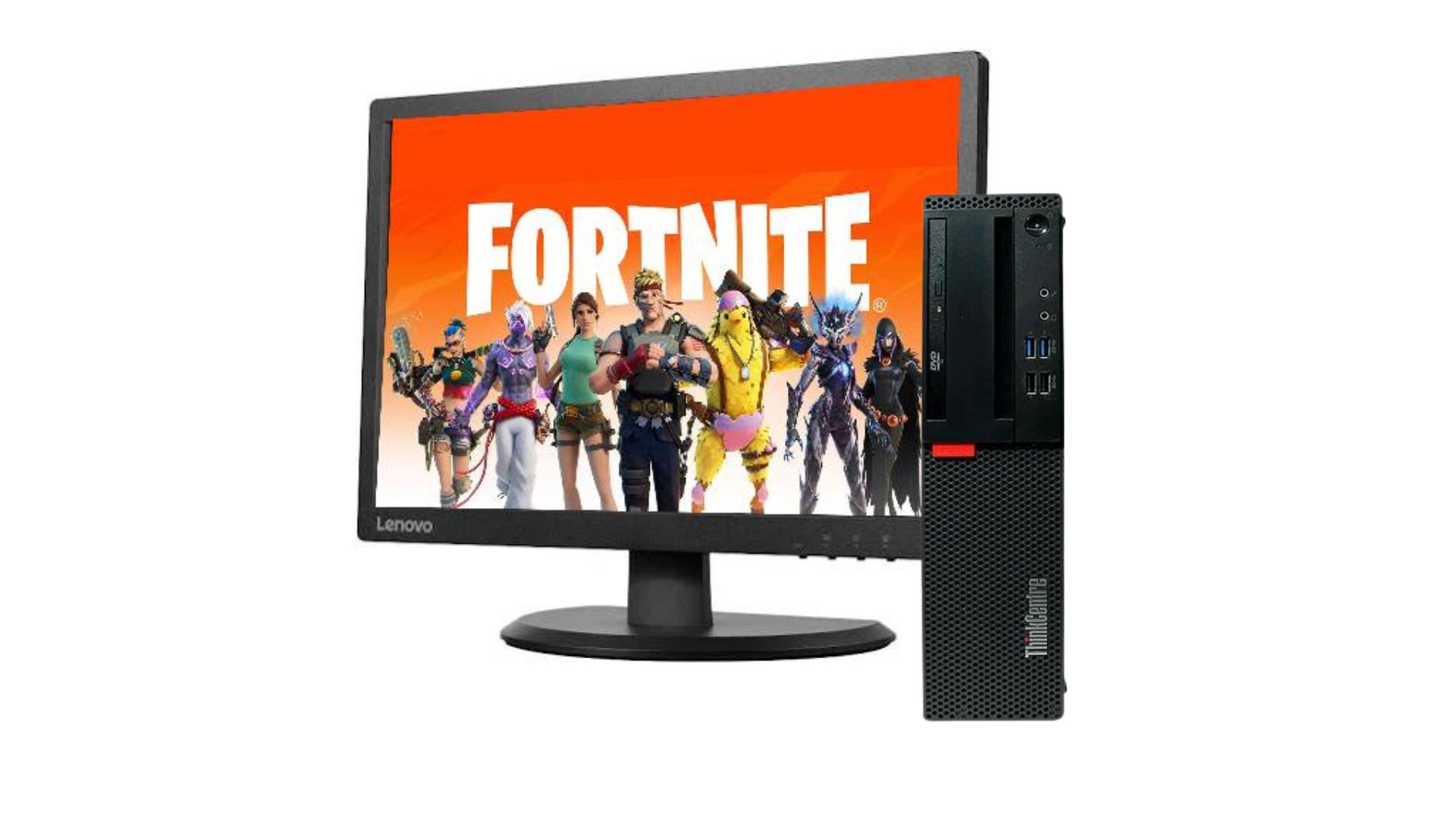 PC Lenovo Thinkcentre M715s, monitor de 20 pulgadas, Amd A6, 32 Gb Ram, 512gb ssd + 500gb hdd(REACONDICIONADO)