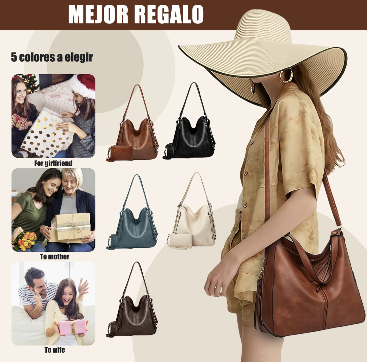 Set 2 Bolsas De Mano Bandolera Hombro