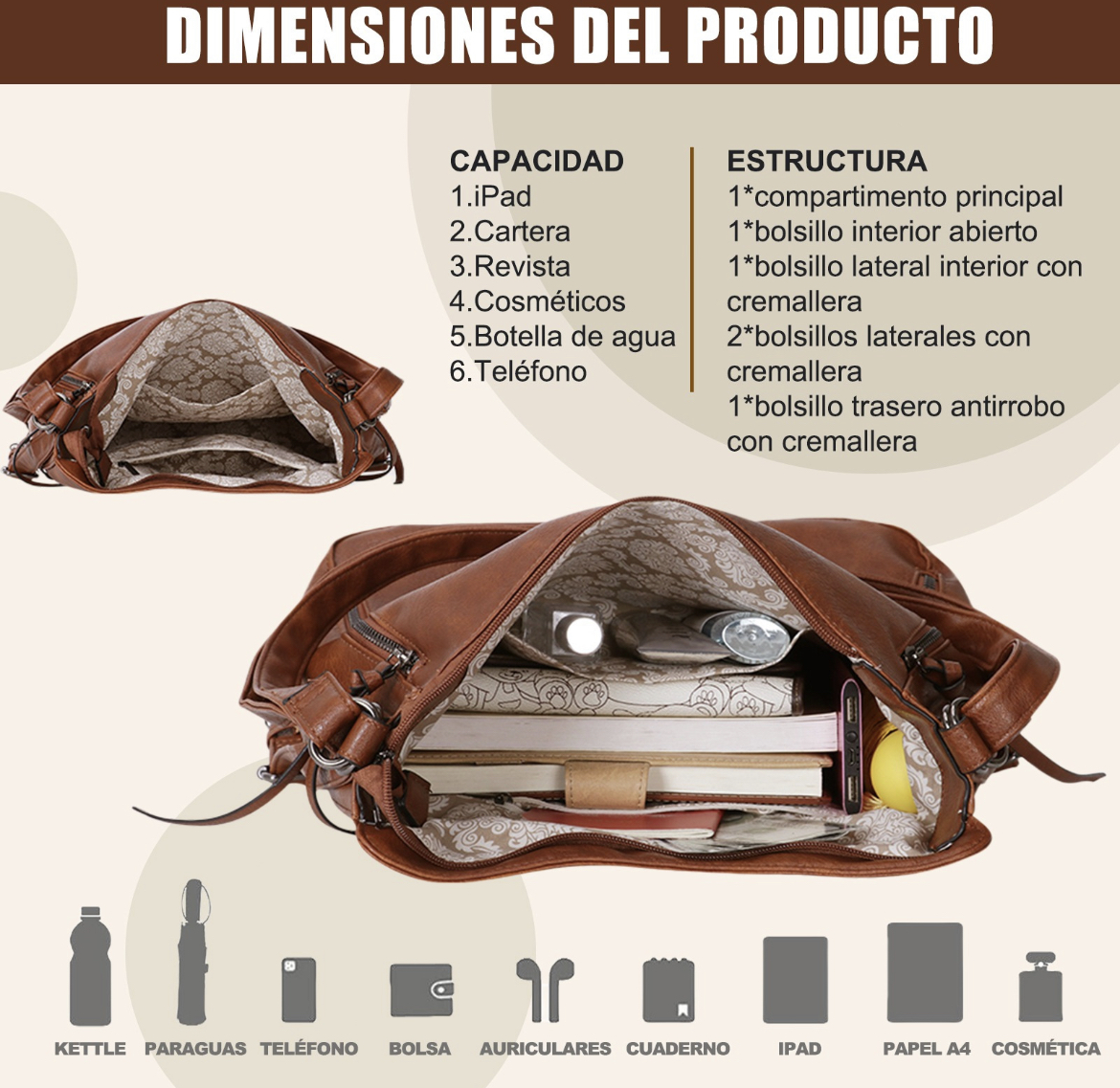 Set 2 Bolsas De Mano Bandolera Hombro