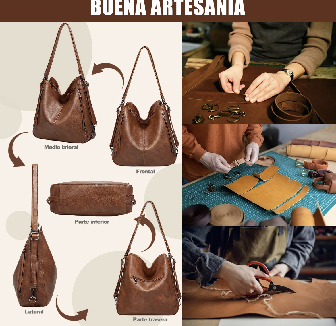 Set 2 Bolsas De Mano Bandolera Hombro