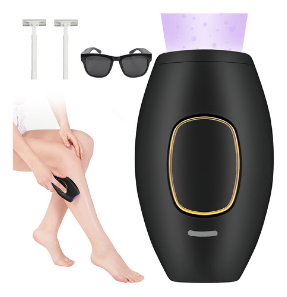Depiladora Láser De Luz Pulsada Ipl Permanente Indolora blanca
