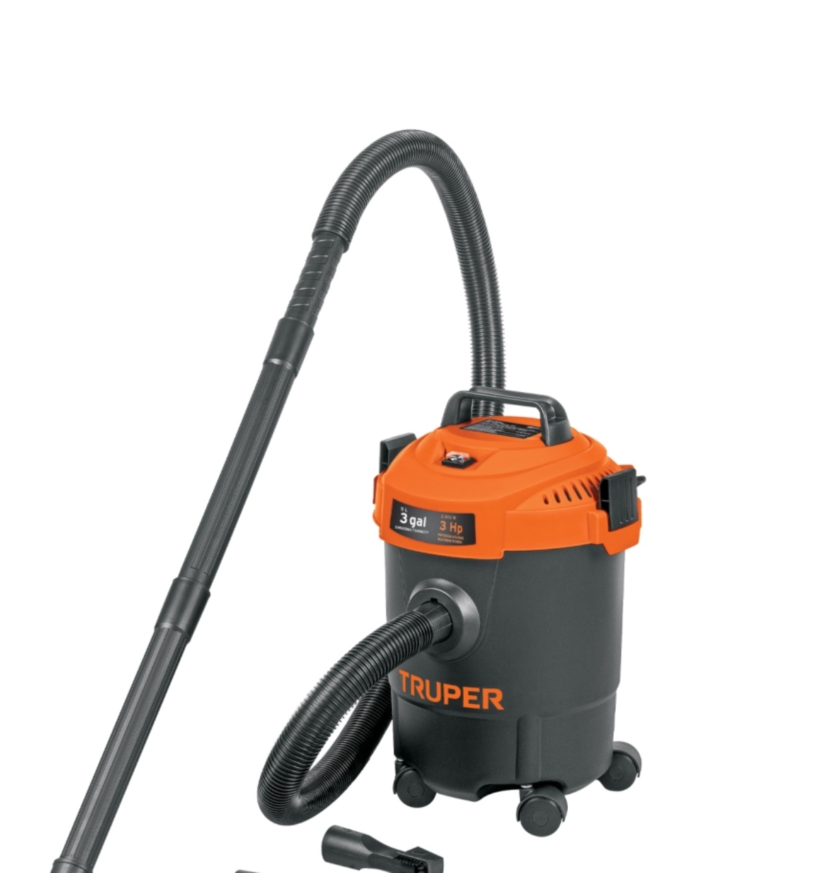 Aspiradora Truper ASP-03N Sólidos y Líquidos 3 Gal, Plástica, Negra ENDY4