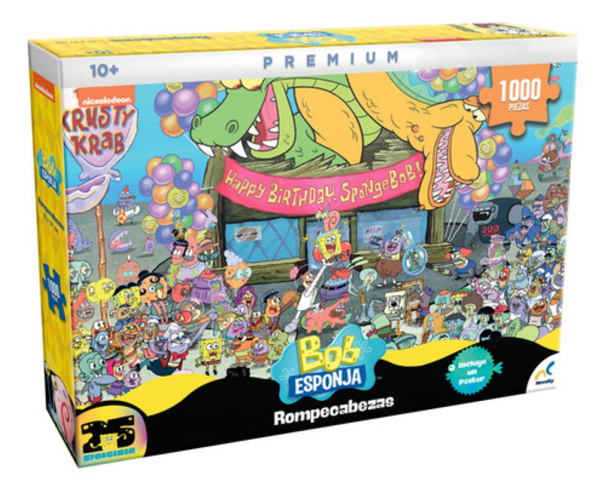 Rompecabezas Coleccionable Premium Bob Esponja 1000 Pzs