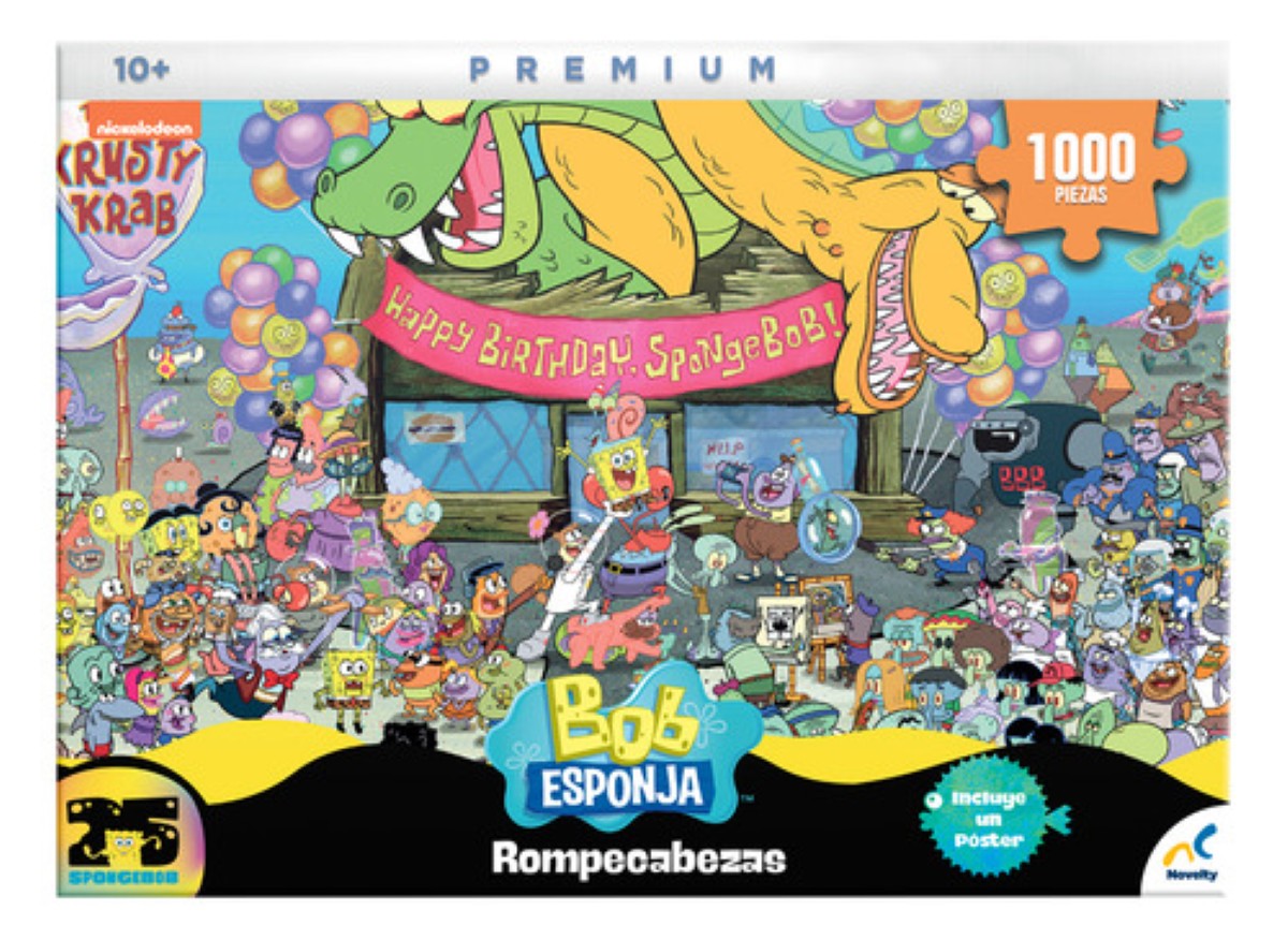 Rompecabezas Coleccionable Premium Bob Esponja 1000 Pzs