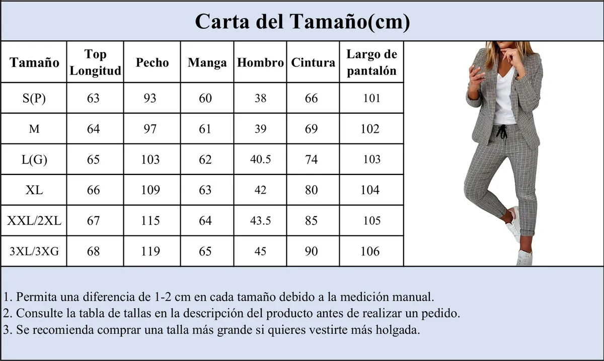 Conjunto De Trajes Ajustados De Dos Piezas Para Mujer TALLA S