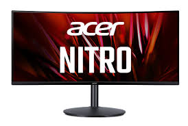 Monitor Acer NITRO 23.6” Curvo FHD, 16:9, 100 Hz, 1ms, HDMI y VGA, ZeroFrame, Acer ComfyView AMD FreeSync, Vesa 100x100, incluye cable HDMI,