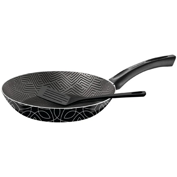 SARTEN TRAMONTINA 28508628 PARIS 26CM ANTIADHERENTE 2.3MM DE ESPESOR INCLUYE ESPÁTULA NEGRO