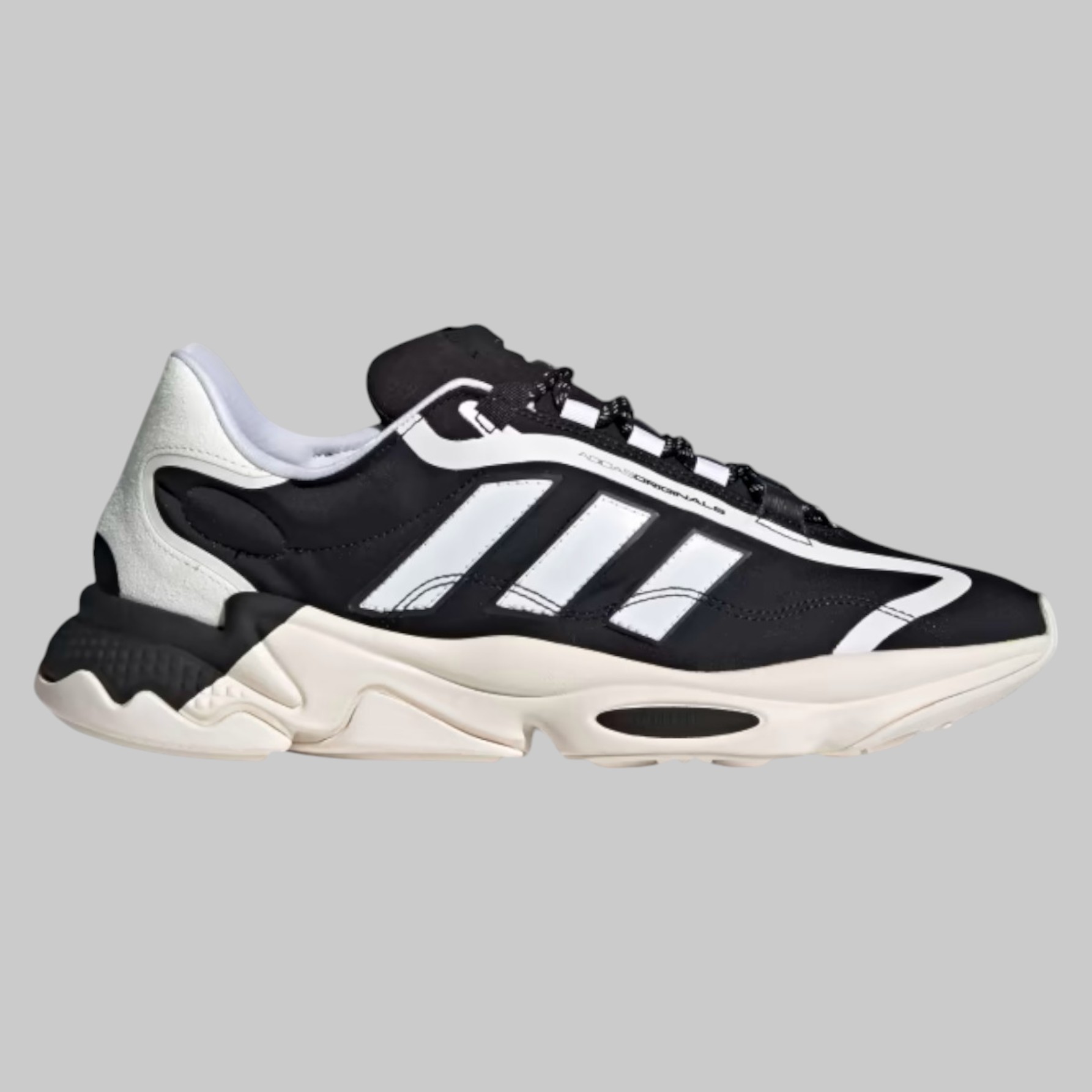 Tenis Adidas Mujer Ozweego Pure   Negro/Blanco G57949