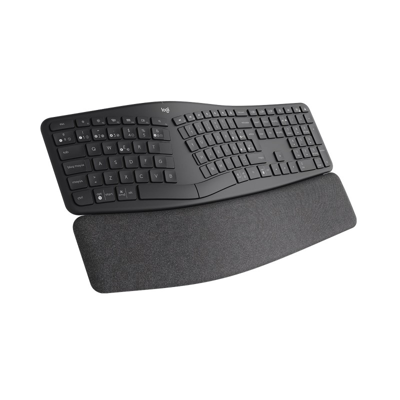 Teclado Logitech  K860 Ergo BT USB UNIF Reposamanos Graphite (920-009845)