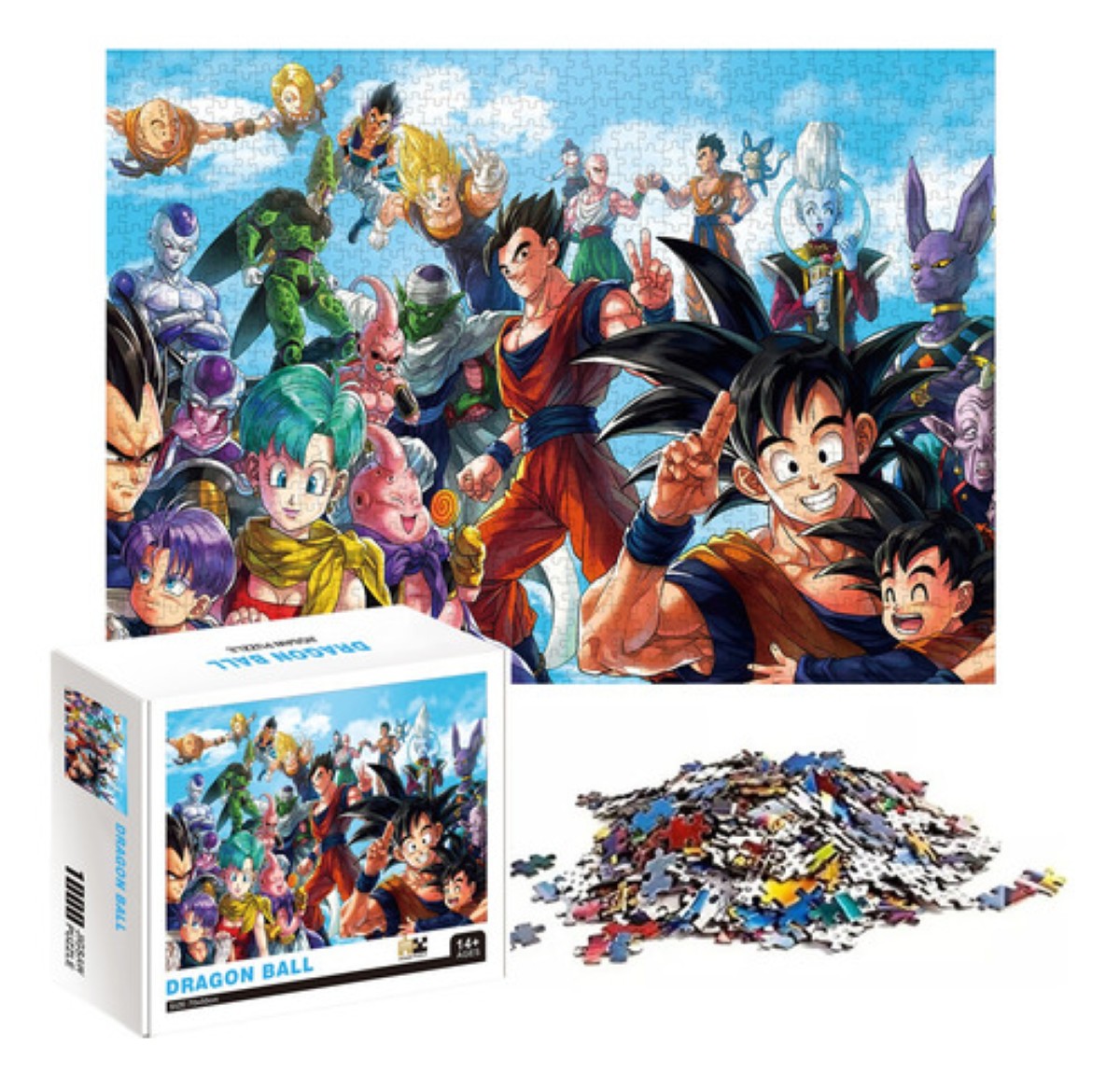 Rompecabezas Dragon Ball Goku Jugetes Puzzle De 1000 Piezas