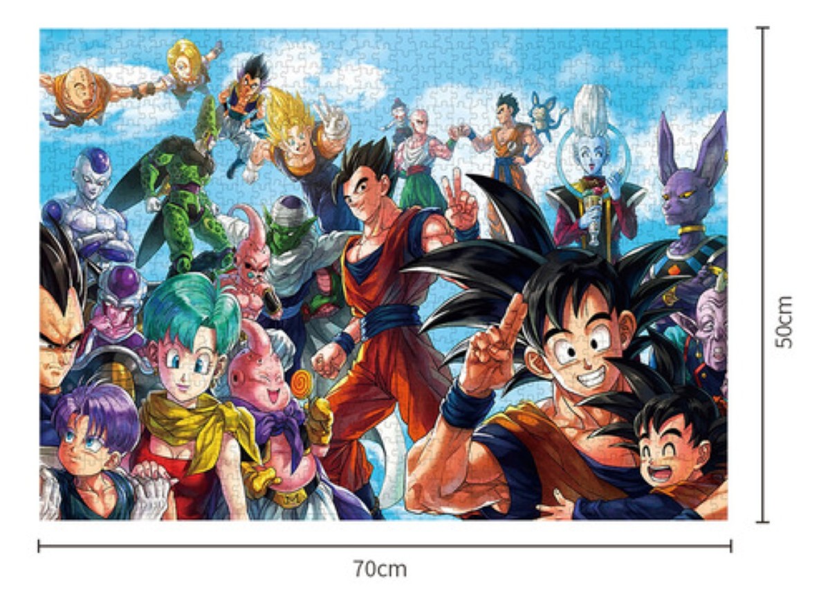 Rompecabezas Dragon Ball Goku Jugetes Puzzle De 1000 Piezas